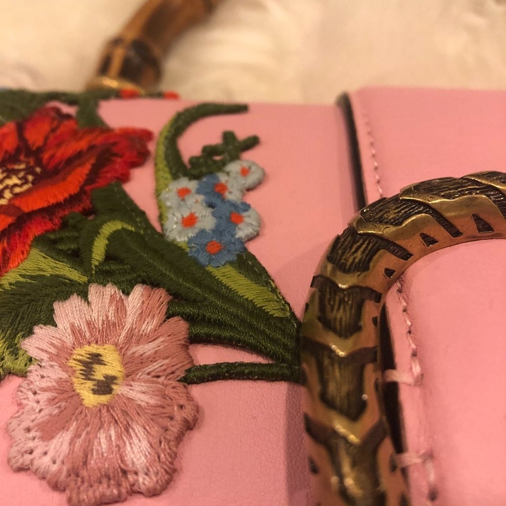 🥳🎉HOST PICK🎉🥳 Gucci Dionysus Small Embroidered Floral Bag Pink NEW W DUSTBAG - Picture 13 of 16